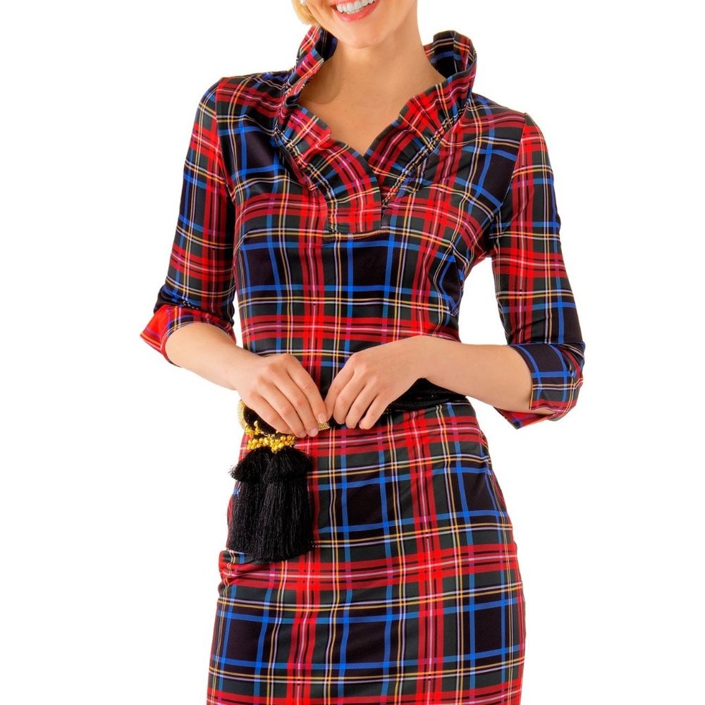 Gretchen Scott Duke of York Ruffleneck Dress